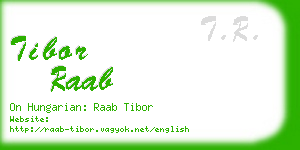 tibor raab business card